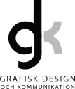 Grafisk design och kommunikations logotyp